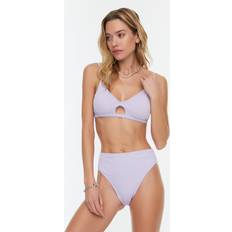 Viola Top bikini Trendyol Collection Bikini a Vita Alta Strutturato Bottoms - Lilla