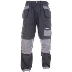 JCB Trade Plus Rip Stop Trousers Black/Grey