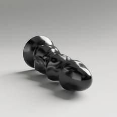 Sexleksaker All Black Steroid Dildo 'Shuttlecock' schwarz 23cm