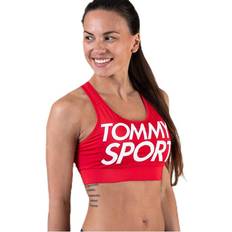 Tommy Hilfiger Polyester BH:ar Tommy Hilfiger Sports Bra Logo Red
