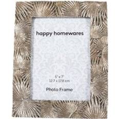 Happy Homewares Elegant Chic 5x7 Resin with 3D Rustic Photo Frame