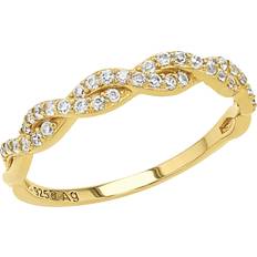 Amor Silber Ringe Amor Damen Ring, 925er Silber, gold