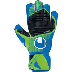 Fußball Uhlsport Aquasoft Torwarthandschuhe pacific blau/fluo grün/we