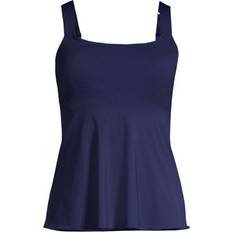 Lands' End Tankinis Lands' End Women Flutter Scoop Neck Tankini Top Comfort Adjustable Straps