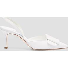 Manolo Blahnik Zapatos Pumps Destalonados Maysli De Piel