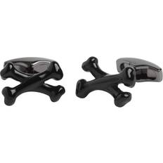 Onyx Cufflinks Simon Carter Onyx Cross Bones Cufflinks Black