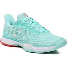 Blau - Damen Schlägersportschuhe Babolat Jet Tere Tennisschuhe Damen - Mint