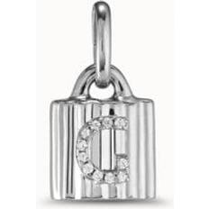 Topaz Charms & Pendants UNOde50 Mypadlock White Metal Topazs Charm