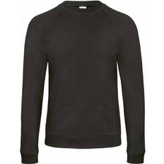 Denim Jumpers B&C Collection B&C Denim Mens Starlight Raglan Slub Sweatshirt Chic Red