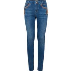 PULZ Jeans PZCARMEN HW Skinny Leg Blå Damer