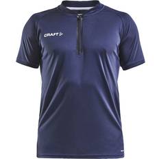 Blå - Herre - Træningstøj Polotrøjer Craft Pro Control Impact polo T-shirt, Navy/white