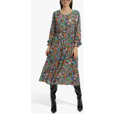 Clothing James Lakeland James Lakeland Abstract Print Tiered Midi Dress, Multi