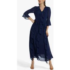 Clothing James Lakeland James Lakeland V-neck Chiffon Ruffle Maxi Dress