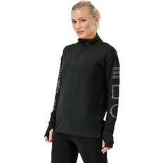 Vêtements Nike Halfzip Flash Top Black/Grey Female