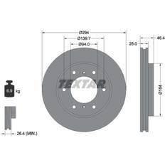 Textar Brake Disc 92180205
