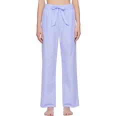 Tekla Blue Drawstring Pyjama Pants Shirt Blue