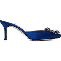 Blue - Viscose Heels & Pumps Manolo Blahnik Blue Hangisimu Heels IT