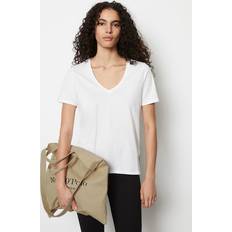 Polo - Women T-shirts Marc O'Polo Women's Shield V-Neck T-Shirt - White