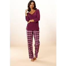 Jersey Nachtkleding Vivance Dreams Pyjama Met Geruite Broek