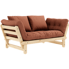 Transparent Sofas Karup Design Beat Sleeping Couch Natural Clay Brown Sofa