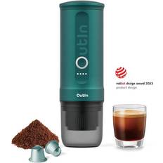 Turquesa Cafeteras Cafetera Express Portatil Marca Outin - Green