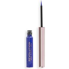 PETA Eyeliners Makeup Revolution Super Flick Liquid Eyeliner - Blue/Blå