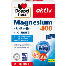 Doppelherz Magnesium 400 mg + B1 + B6 + B12 + Folic Acid 30 Stk.