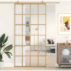 Aluminium Døre vidaXL Skydedør 102,5 205 cm Klart Sikkerhedsglas Klart glas V (50x200cm)