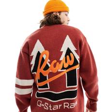 G-Star Herren Cardigans G-Star Holiday GS Loose Knitted Cardigan Rot