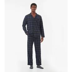 Barbour Men Sleepwear Barbour LAITH Mens Pyjama Set Black Slate Tartan-S