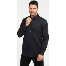 Guess Herr Skjortor Guess Bomull Slim Fit Skjorta - Svart