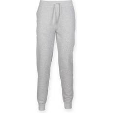 Leer - Man Broeken Skinnifit Heren Slim Geboeid Joggingbroek - Grijs/Blauw/Zwart