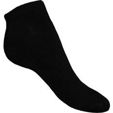 Bambu - Nainen Sukat Panda Stick Womens/Ladies Bamboo Trainer Liner Socks Pack Of 3 Black/White