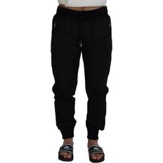 Acrylic Pants Dolce & Gabbana Black Casual Jogger Pants IT52 Black