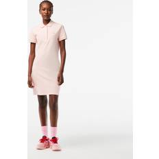 Lacoste Bomuld Kjoler Lacoste Bomuld Pink Kjole Til Kvinder - Lyserød