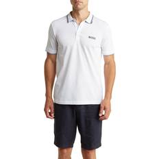 Polo Shirts BOSS Men's Paddy Pro Stretch Pique Polo Shirt, Ultra White