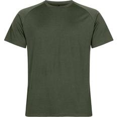 Herre - Ull T-skjorter Urberg Men's Lyngen Merino T-Shirt 2.0, Kombu Green