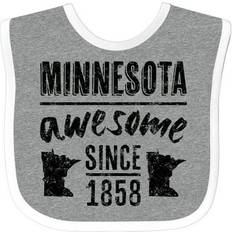 Black Food Bibs Inktastic Minnesota Awesome Since 1858 Gift Baby Bib