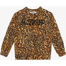 Brown Sweatshirts Children's Clothing Moschino Kids Brown Leopard Print Sweatshirt 83621 LEOPARD 12Y