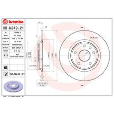Chrysler Bremsesystemer Brembo Bremseskive 08.N249.21