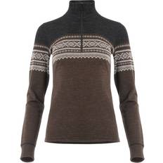 Aclima Women's Designwool Marius Mockneck Merino jumper S, brown