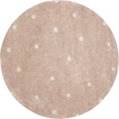 Tapis Lorena Canals Round Dot Tapis Ø 140 cm Rose Multicolore Naturel