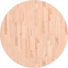 Natural Encimeras vidaXL Tablero Redondo De Madera Maciza De Haya Ø90x2,5 cm Encimera