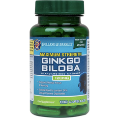 Ginkgo biloba 120mg Holland & Barrett Maximum Strength Ginkgo Biloba 120mg 100 st