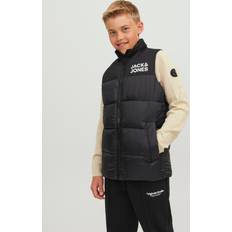 Economico Giubbotti Jack & Jones Gilet Per Bambini Toby Nero