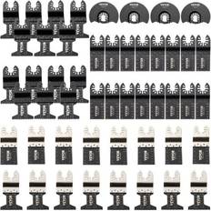 VEVOR 50x Sägeblatter Oszillierendes Zubehör Set HCS Edelstahl Multitool Segmentsägeblatt 1-3/4 Zoll 1-3/8 Zoll 3-1/2 Zoll Multifunktionswerkzeug Zubehör Set