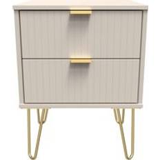 Yellow Bedside Tables Welcome Furniture Ready Assembled Linear 2 Bedside Table