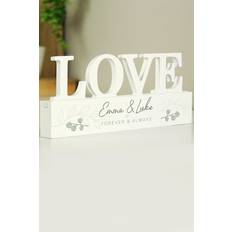 Studio Personalised Botanical Wooden Love Ornament