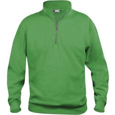 Basic Half-Zip Sweatshirt - Apple Green