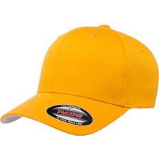 Gold - Men Caps Yupoong Flexfit Fitted Baseball Cap Gold